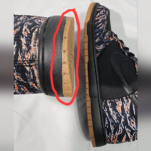 Nike Dunk High Supreme Black Sail, Tiger Camo, size 12 BN Kith - Picture 12 of 14